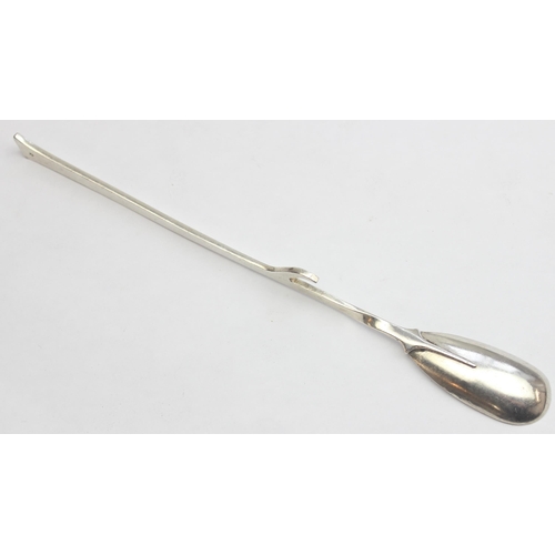 1024 - Leslie Gordon Durbin MVO CBE (1913 - 2005), a rare handmade silver preserve or pickled onion spoon, ... 