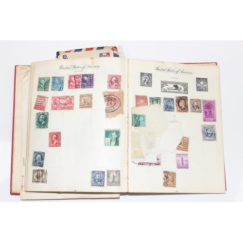 581 - A late 19th or early 20th century world stamp album and contents, Queen Victoria - George VI