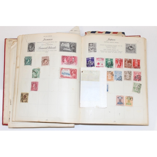 581 - A late 19th or early 20th century world stamp album and contents, Queen Victoria - George VI