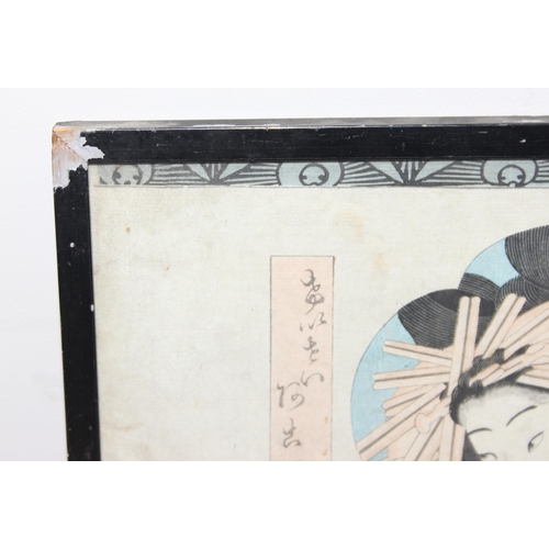 450D - An antique Japanese woodblock print believed to be by Utagawa Kunisada (Toyokuni III), (Japanese 178... 