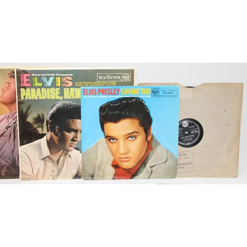 538 - Elvis Presley vinyl records - 3 LPs, 4 EPs, 6 x 7