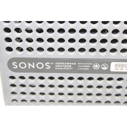 726 - Pair of Sonos 'Play:3' speakers in black