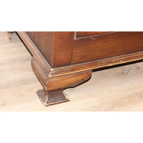 20 - An unusual antique Mahogany chest of drawers with secret drawer, approx 132 x 55 x 83cm