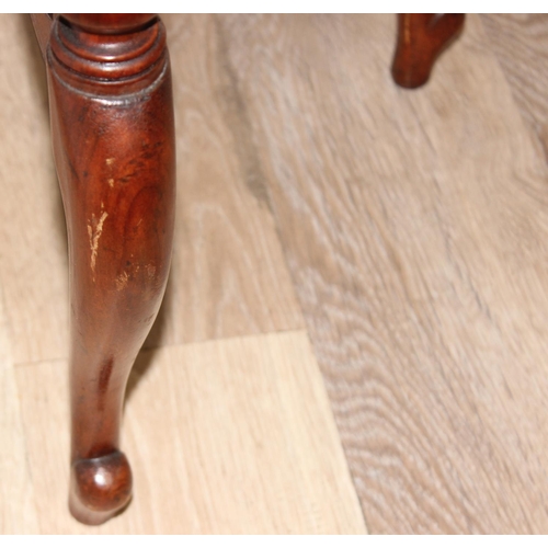 27 - Antique mahogany occasional table with shaped top, approx 68 x 68 x 73cm tall