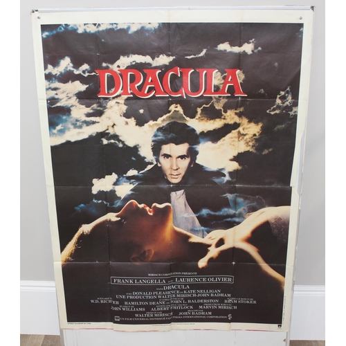 580 - 8 vintage French film posters to include 'Dracula', 'Mona', 'Chantage a Soho' and 'Les freres dynami... 