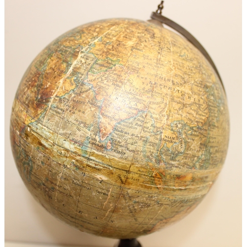 1663 - A vintage table top globe on wooden stand, Geographia 8 inch terrestrial globe, c.1920's or 1930's, ... 