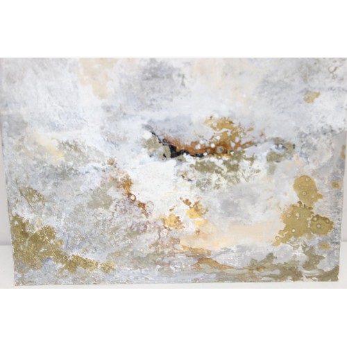 579 - Rachel Plummer - 2 artworks to include a large contemporary abstract oil on board, signed verso, app... 