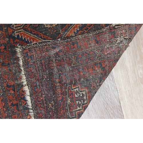 204 - 3 vintage rugs to inc a runner, largest approx 180cm x 63cm