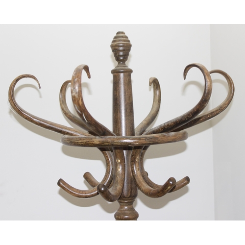 277 - Vintage bentwood coat or hat stand, approx 184cm tall