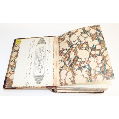 662 - Joseph Gibbs - A Trip to Italy in 1842, an extensive hand written journal comprising of approximatel... 