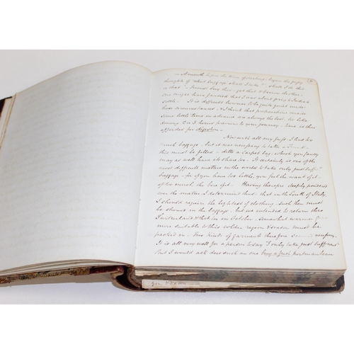 662 - Joseph Gibbs - A Trip to Italy in 1842, an extensive hand written journal comprising of approximatel... 