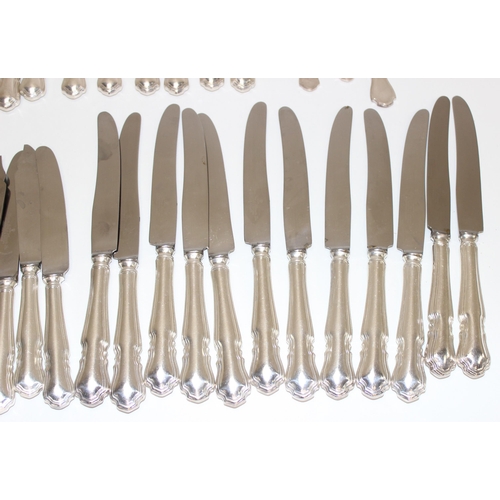 1044 - Qty of Harrison Bros & Howson Ltd silver-plated flatware, approx 3.5kg gross