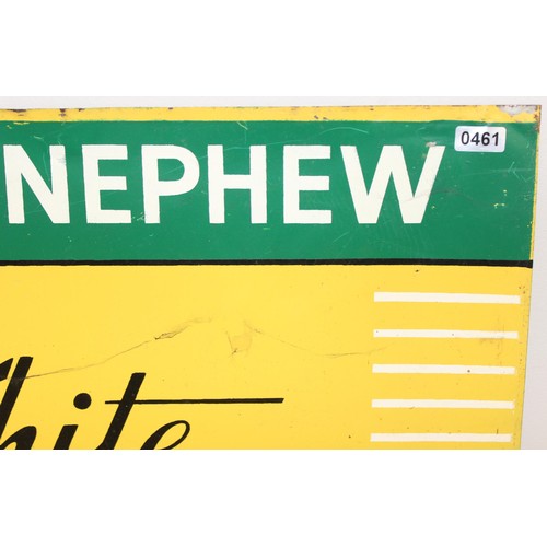 461 - Vintage painted metal advertising sign for Wray & Nephew White Overproof Rum, approx 45 x 34cm