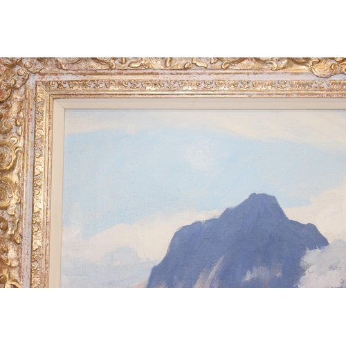 474 - Cyril Walduck Edwards RA, RI, ROI, RSA, RCamA, RBA, (British, 1902-1982), Mountain Scene oil on canv... 