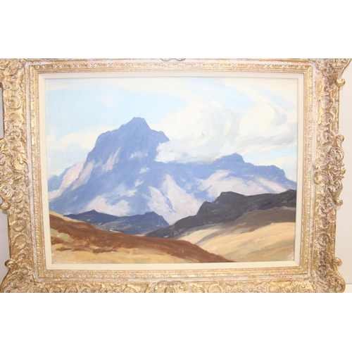 474 - Cyril Walduck Edwards RA, RI, ROI, RSA, RCamA, RBA, (British, 1902-1982), Mountain Scene oil on canv... 