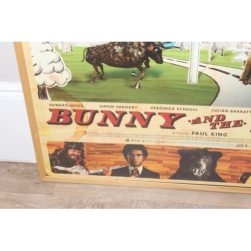 481 - Large film poster for 'Bunny And The Bull' from the Director of The Mighty Boosh, in glazed frame, a... 