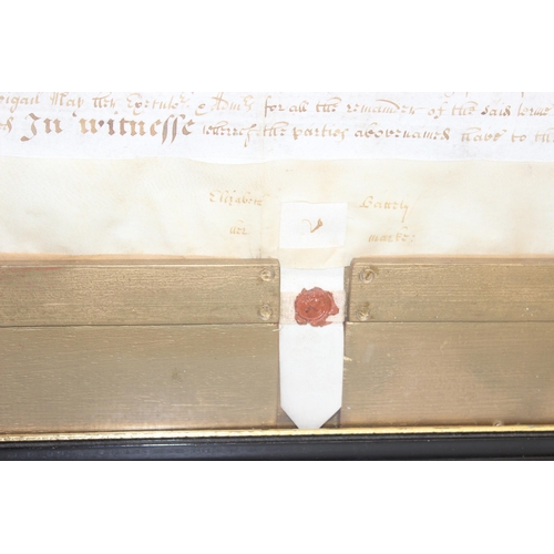 493 - Early 18th century marriage document or indenture on vellum dated 1714, with original seals and stam... 