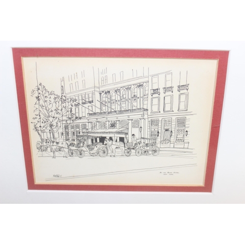 495 - Framed selection of 4 prints by Bill Shepperd of different scenes in New York, signed in pencil by t... 