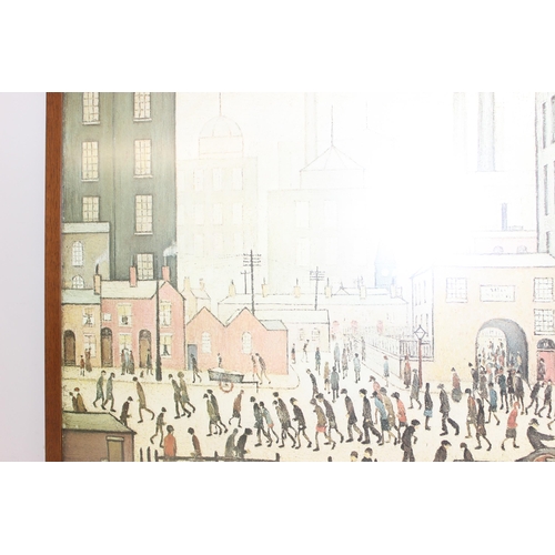 511 - After L. S. Lowry (British, 1887–1976): Vintage print of 'Coming From The Mill', in glazed wooden fr... 