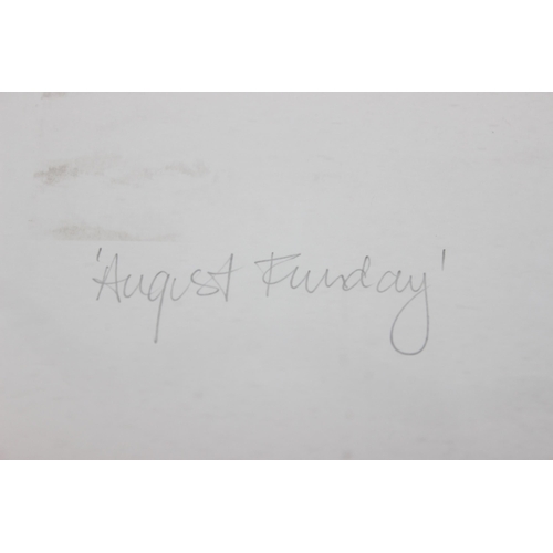 516 - Limited edition (233/500) print entitled 'August Funday' signed in pencil by the artist Lynne Bernba... 