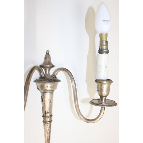 234 - Assorted wall lights, to incl 2-branch classical style, with a number of suitable sized shades etc