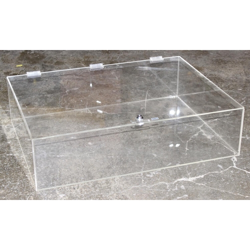 271 - Large Perspex table top display box, approx 62 x 47 x 17cm