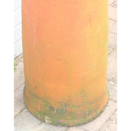 315 - Handmade terracotta chimney pot, approx 78cm H