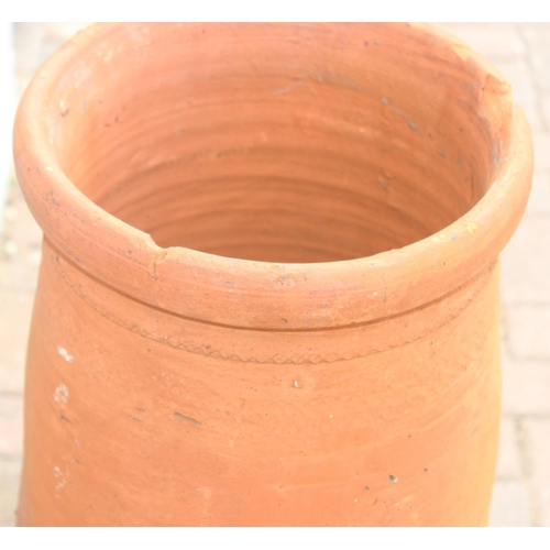 315 - Handmade terracotta chimney pot, approx 78cm H