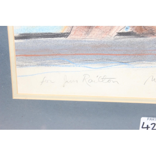 622 - Marc Winer (British, 20th Century), original pastel of a rower 