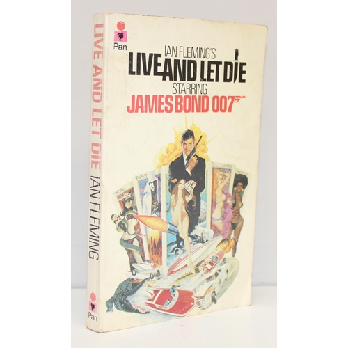 654 - 4 vintage James Bond books to incl 2 Book Club hardback James Bond books (1 1st edition), and 2 Pan ... 