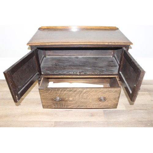 70 - A vintage sewing box table or stool with upholstered top and contents, an unusual early 20th century... 