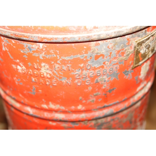 757 - 3 vintage fuel cans to inc an Underwriters Laboratories Safety Can, the largest approx 53cm tall