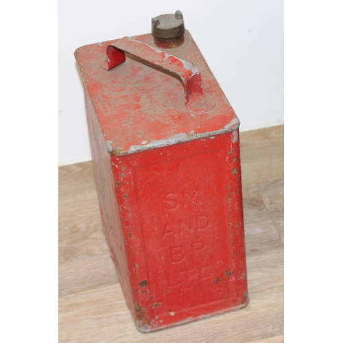 757 - 3 vintage fuel cans to inc an Underwriters Laboratories Safety Can, the largest approx 53cm tall