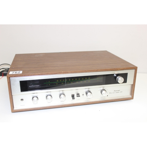 762 - 4 assorted radio and hi-fi items to inc KB Radio, Leak Stereofetic FM Tuner, Sansui Stereo Tuner Amp... 