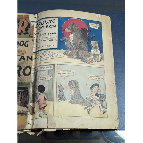 666 - Mixed lot of antique and later children's books, to incl Banjo The Puppy, Robinson Crusoe, The Pied ... 