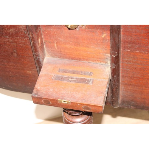 32 - Antique mahogany occasional table with shaped top, approx 68 x 68 x 73cm tall and a 19th century mah... 