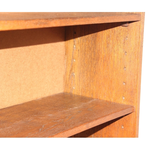 6 - Vintage oak bookcase with 5 shelves, approx 94cm wide x 24cm deep x 125cm tall