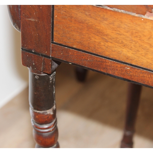 30 - An antique corner cabinet, piano stool and sewing table, corner cabinet approx 42cm wide x 42cm deep... 