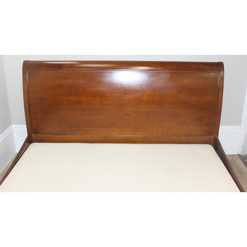 18 - Grange - a vintage French made sleigh bed to fit a super king mattress, approx 180cm x 200cm