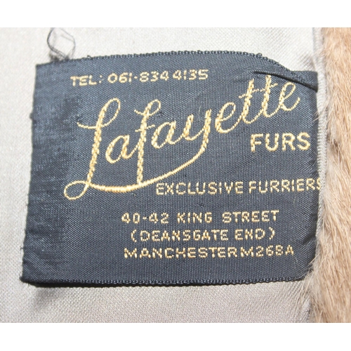 201 - A vintage Lafayette fur jacket, size small