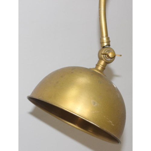 231 - An antique style brass floor lamp, approx 128cm tall