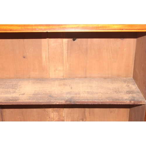 34 - A very unusual Mahogany cupboard or standing clerks desk, the top with drop down front concealing 6 ... 