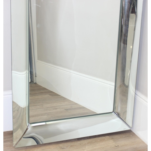 350 - Philippe Starck for Fiam Italia, a large Caadre range wall mirror, approx 195cm x 105cm