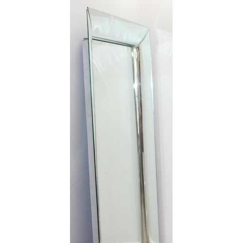 350 - Philippe Starck for Fiam Italia, a large Caadre range wall mirror, approx 195cm x 105cm