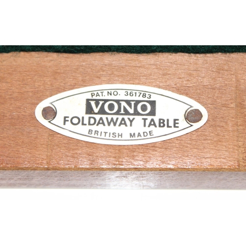 111 - 2 vintage folding baize topped bridge or card tables, both seemingly NOS in boxes, each approx 75cm ... 