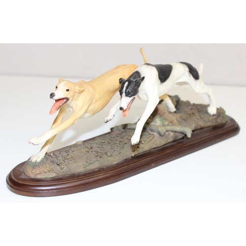 2336 - 5 various greyhound figures to include examples from the Juliana collection and a large concrete exa... 