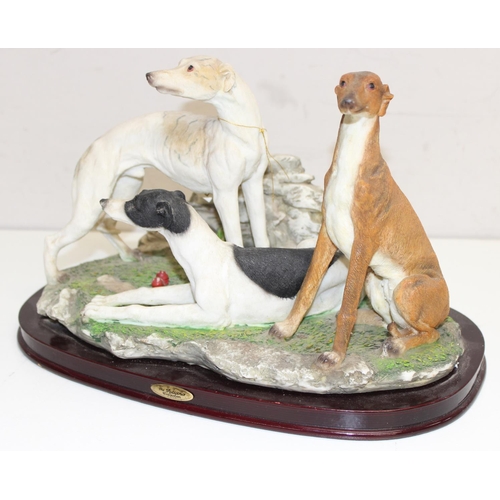 2336 - 5 various greyhound figures to include examples from the Juliana collection and a large concrete exa... 