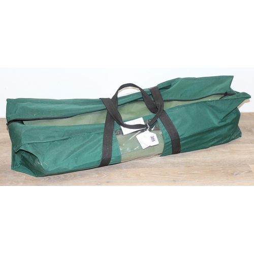 305 - Large green gazebo in carry case with UV protection