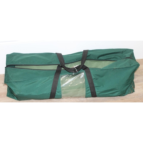 305 - Large green gazebo in carry case with UV protection