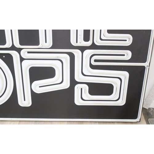 389 - Top of the Pops - a large illuminated sign of neon form but with LED fittings, per verbum made for a... 